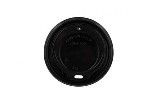 Kaffeebecher Deckel mit Trinköffnung PP Kunststoff schwarz Ø 9,0cm